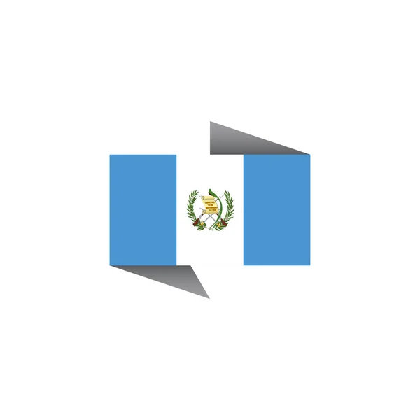 Illustration Guatemala Flag Template — Archivo Imágenes Vectoriales