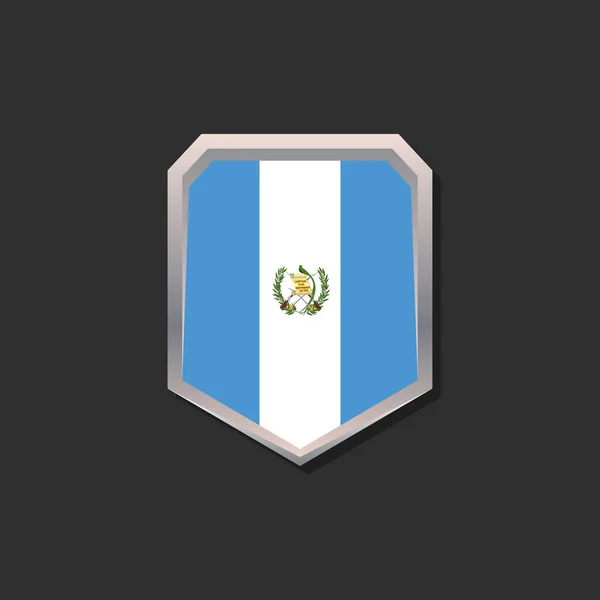 Illustration Guatemala Flag Template — Archivo Imágenes Vectoriales