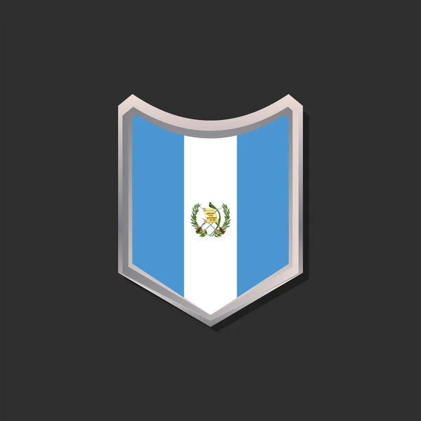 Illustration Guatemala Flag Template — ストックベクタ