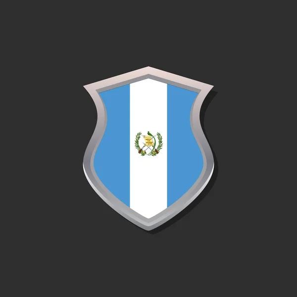 Illustration Guatemala Flag Template — Stockový vektor
