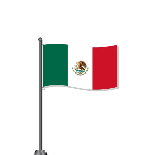 Illustration Mexico Flag Template — 스톡 벡터