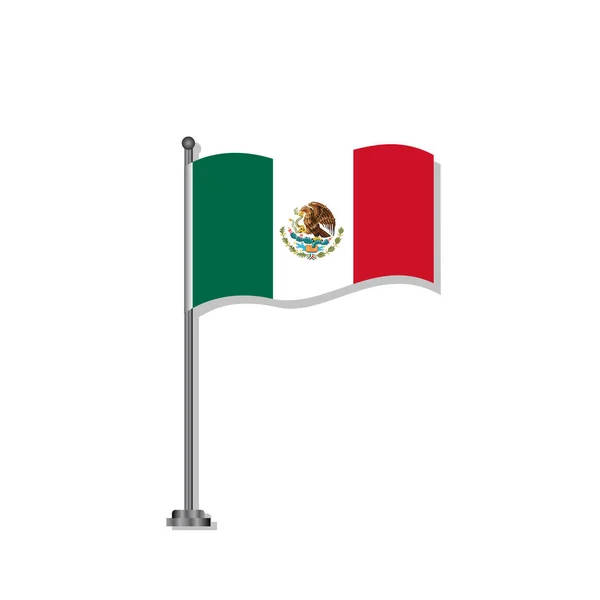 Иллюстрация Шаблона Флага Мексики — стоковый вектор