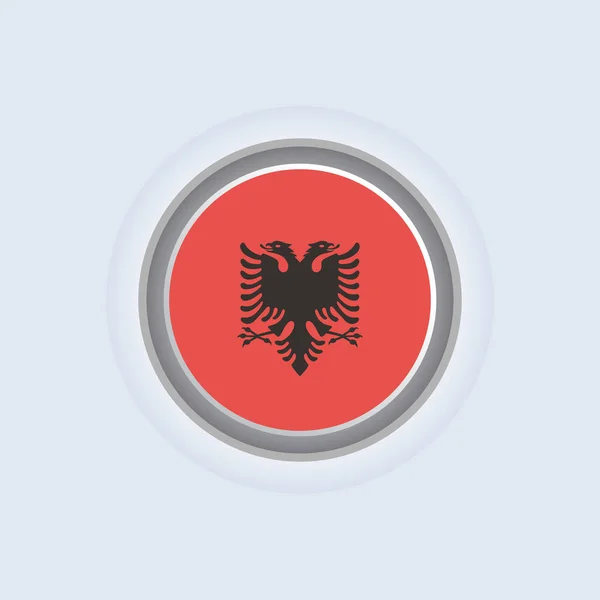 Illustration Albania Flag Template — 스톡 벡터