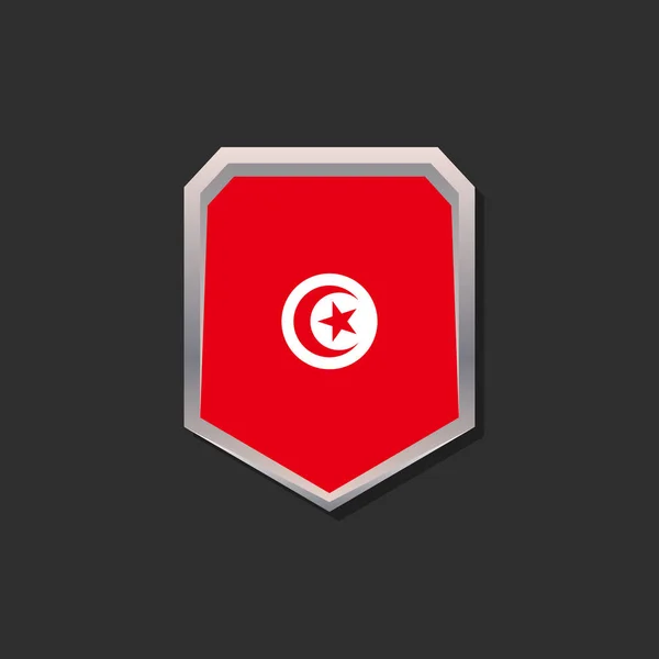 Illustration Tunisia Flag Template — Stockvektor