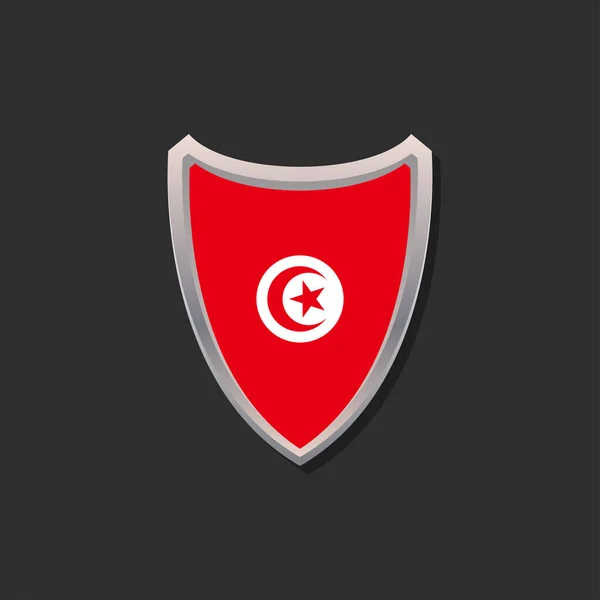 Εικόνα Του Προτύπου Σημαίας Της Τυνησίας — Διανυσματικό Αρχείο