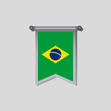 Illustration of Brazil flag Template