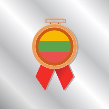 Illustration of Lithuania flag Template