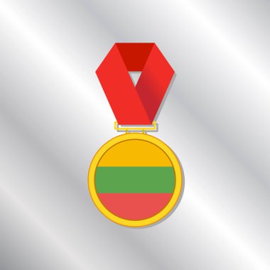 Illustration of Lithuania flag Template