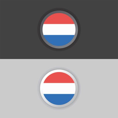 Illustration of Luxembourg flag Template