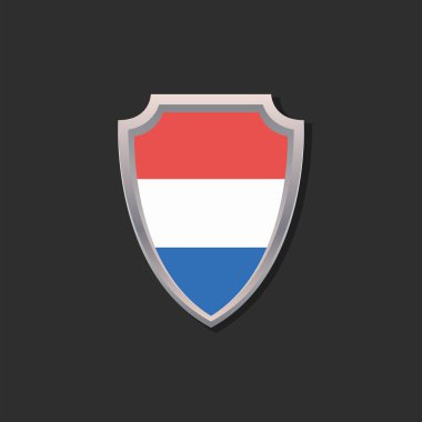 Illustration of Luxembourg flag Template