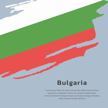 Illustration of Bulgaria flag Template
