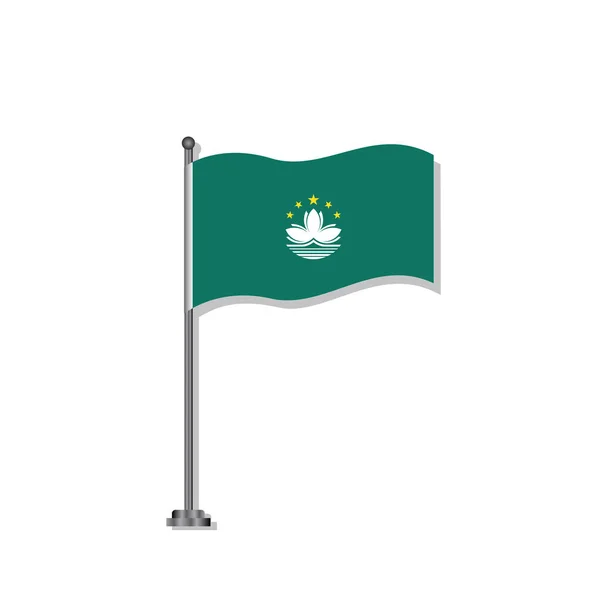 Illustration Macau Flag Template — Stockový vektor