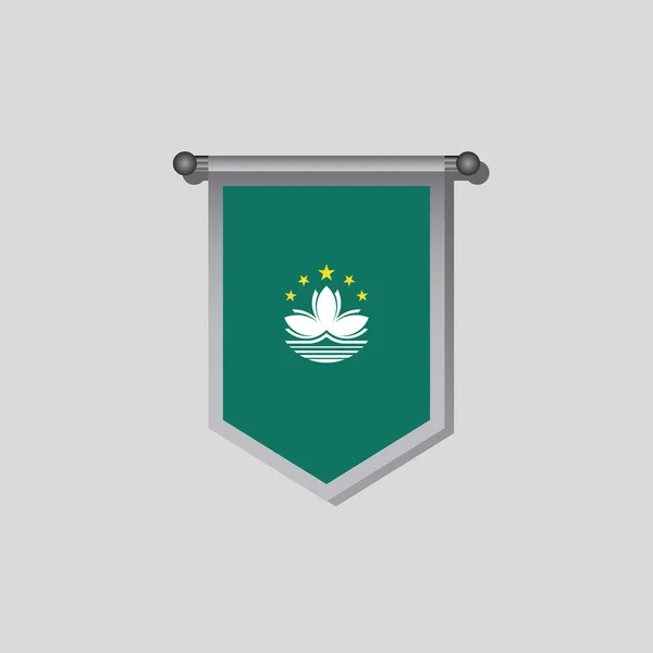 Illustration Macau Flag Template — Image vectorielle