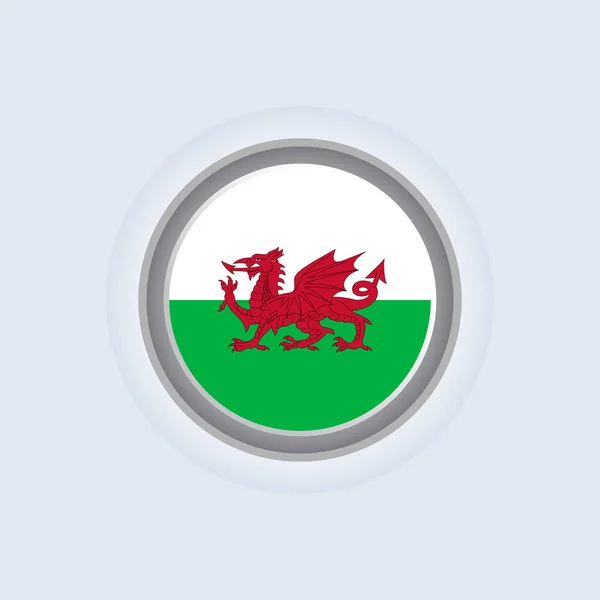 Шаблон Флага Уэльса — стоковый вектор