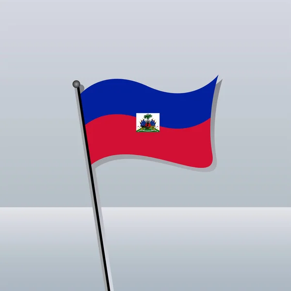 Illustration Haiti Flag Template — 스톡 벡터