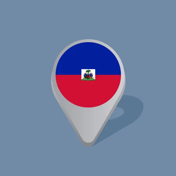 Illustration Haiti Flag Template —  Vetores de Stock