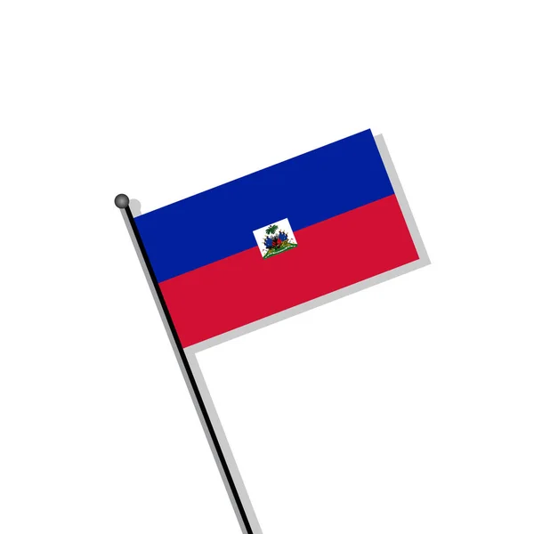 Illustration Haiti Flag Template — Stock Vector