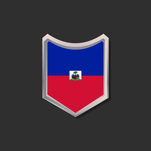 Illustration Haiti Flag Template — Stockvector