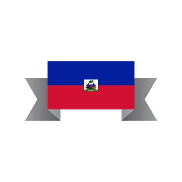 Illustration Haiti Flag Template — Stockvector