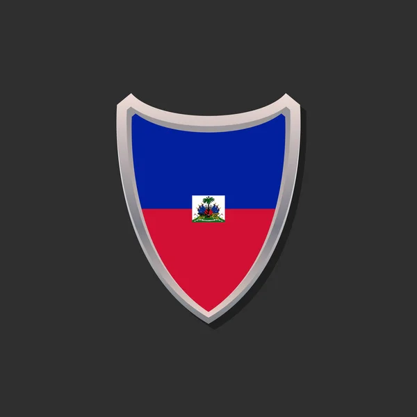 Illustration Haiti Flag Template —  Vetores de Stock