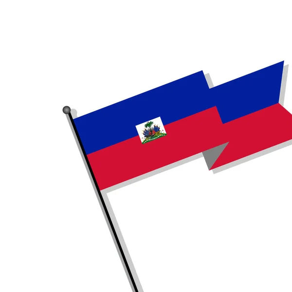 Illustration Haiti Flag Template — Stockový vektor