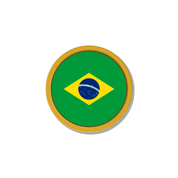 Ілюстрація Бразильського Прапора — стоковий вектор