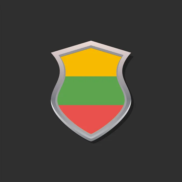 Illustration Lithuania Flag Template — Stockový vektor