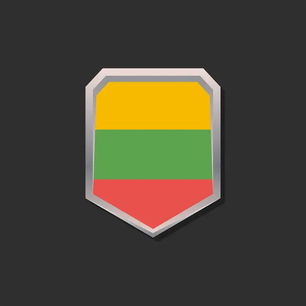 Illustration Lithuania Flag Template — Vettoriale Stock