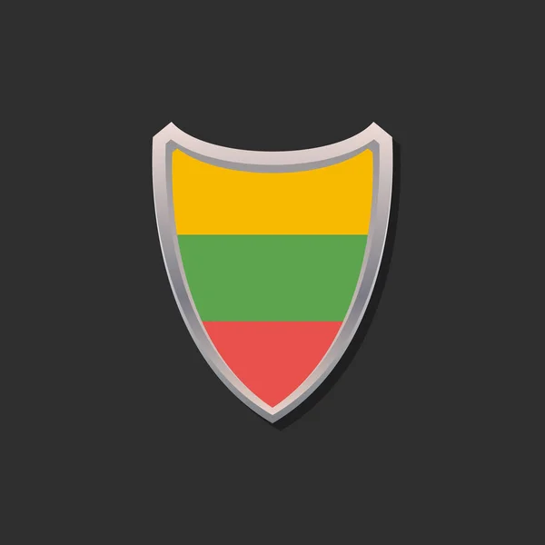Illustration Lithuania Flag Template — Stockvektor