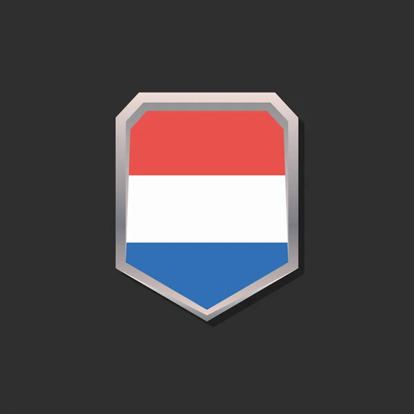 Illustration Luxembourg Flag Template — Stockvector