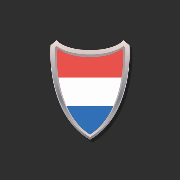 Illustration Luxembourg Flag Template — ストックベクタ