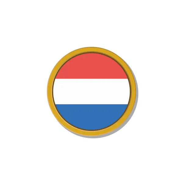 Illustration Luxembourg Flag Template — Stockvektor