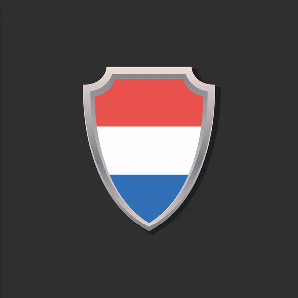 Illustration Luxembourg Flag Template — Image vectorielle