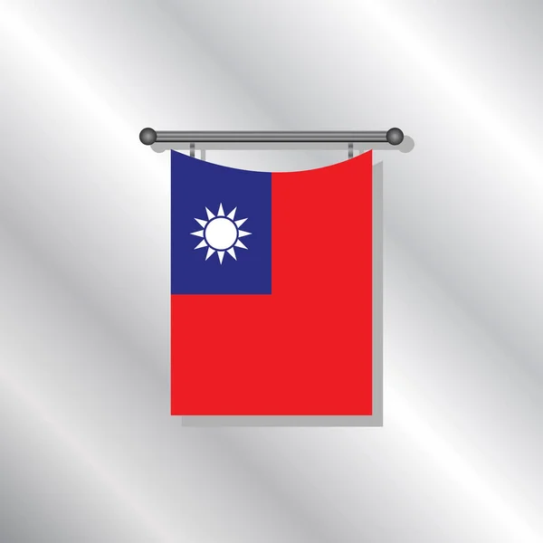 Εικόνα Του Προτύπου Σημαίας Της Ταϊβάν — Διανυσματικό Αρχείο