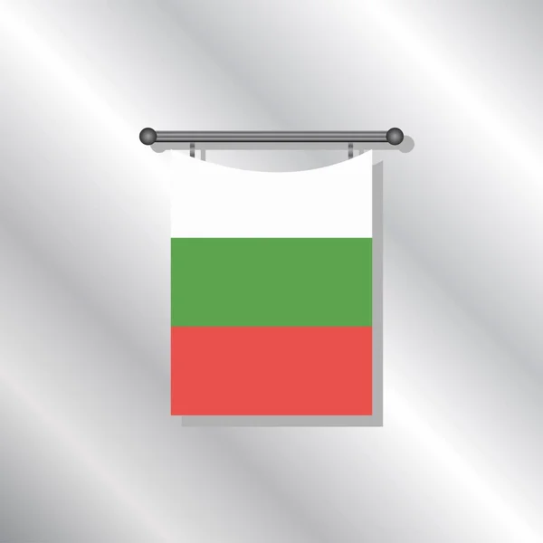 Illustration Bulgaria Flag Template — Stock vektor