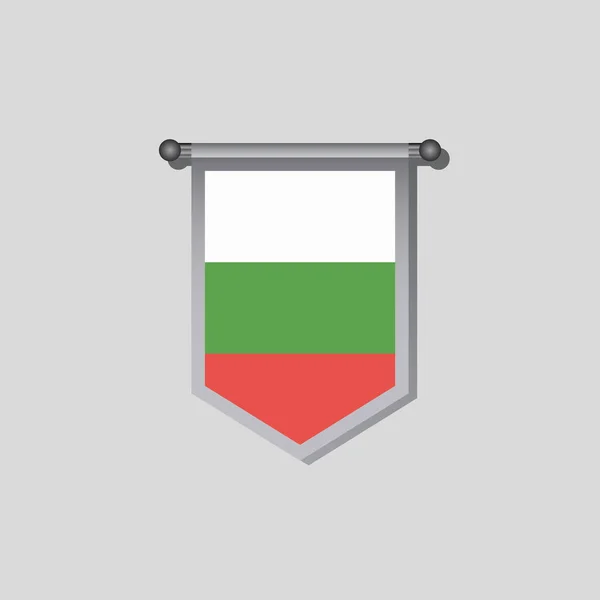 Illustration Bulgaria Flag Template — Stok Vektör