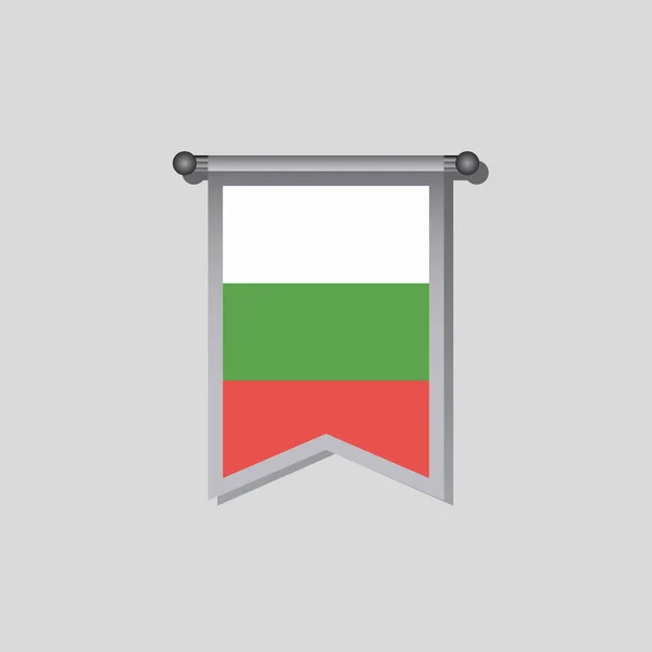 Illustration Bulgaria Flag Template — Stockvector