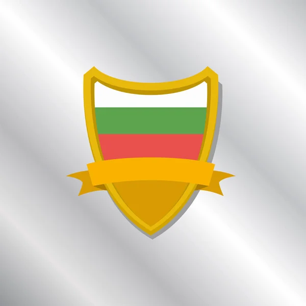 Illustration Bulgaria Flag Template — Stock Vector