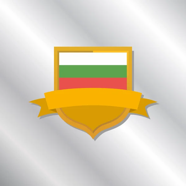Illustration Bulgaria Flag Template — Stockový vektor