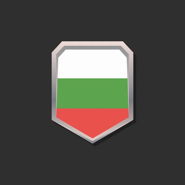 Illustration Bulgaria Flag Template — 스톡 벡터
