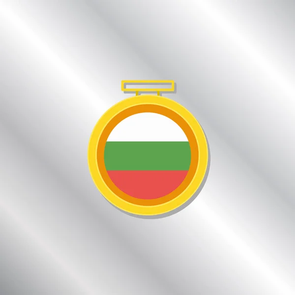 Illustration Bulgaria Flag Template — Wektor stockowy