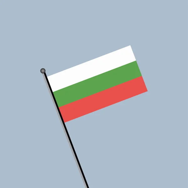 Illustration Bulgaria Flag Template — Stock Vector