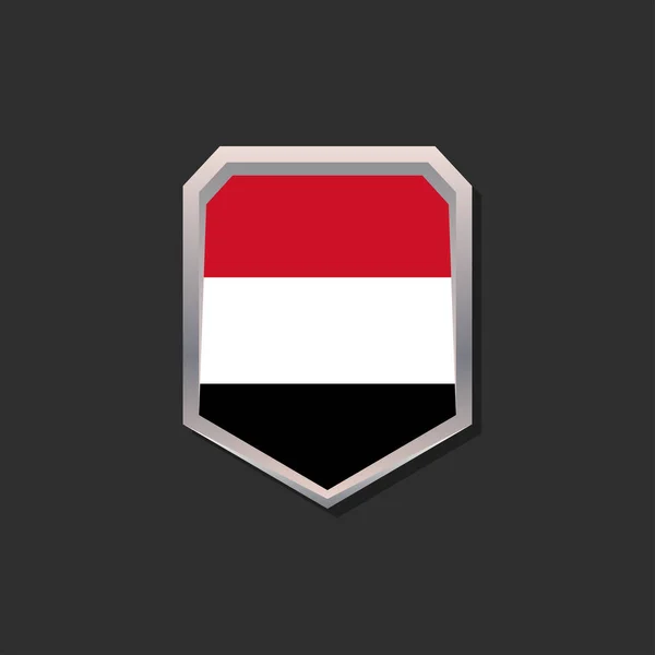 Illustration Yemen Flag Template — 图库矢量图片