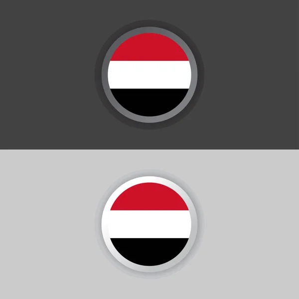 Illustration Yemen Flag Template — 图库矢量图片