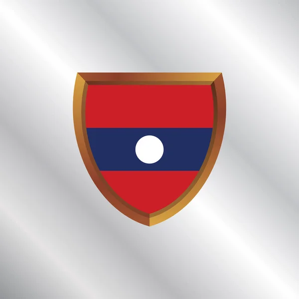 Illustration Laos Flag Template — 图库矢量图片