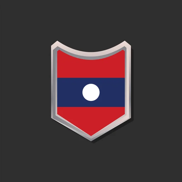 Illustration Laos Flag Template — Wektor stockowy