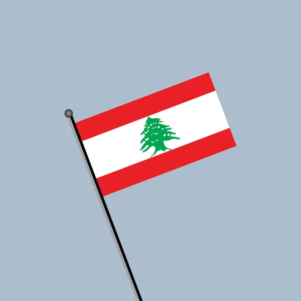 Illustration Lebanon Flag Template — Vettoriale Stock