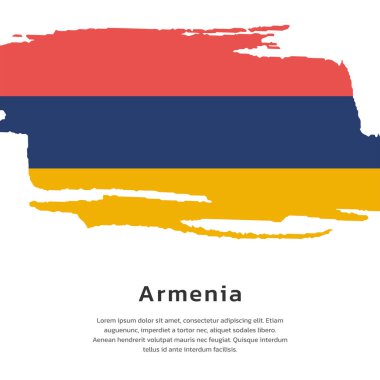 Illustration of Armenia flag Template