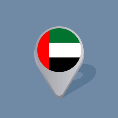Illustration of Arab Emirates flag Template