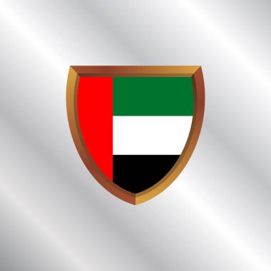 Illustration of Arab Emirates flag Template